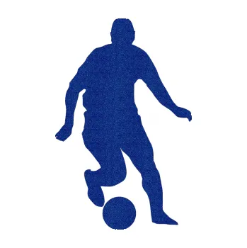 Samolepicí dekorace na vozidlo Fotbalista 046 pravá (89 - Ultra Metalic modrá tmavá) SAMOLEPKA NA AUTO, NÁLEPKA, FÓLIE, POLEP, TUNING, VLASTNÍ TEXT, TISK, AUTOSAMOLEPKY.cz, POLEPY, OBRÁZEK, LOGO, 3D STICKERS