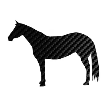 Samolepící dekorace SAMOLEPKA Kůň 007 levá (50 - 3D karbon černý) NA AUTO, NÁLEPKA, FÓLIE, POLEP, TUNING, VLASTNÍ TEXT, TISK, AUTOSAMOLEPKY.cz, POLEPY, OBRÁZEK, LOGO, SAMOLEPKY