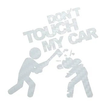Polep vozidla SAMOLEPKA Dont touch my car 004 (51 - 3D karbon bílý) NA AUTO, NÁLEPKA, FÓLIE, POLEP, TUNING, VLASTNÍ TEXT, TISK, AUTOSAMOLEPKY.cz, POLEPY, OBRÁZEK, LOGO, SAMOLEPKY