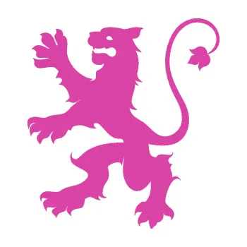 Samolepící dekorace Lev heraldika 002 levá (16 - růžová) SAMOLEPKA NA AUTO, NÁLEPKA, FÓLIE, POLEP, TUNING, VLASTNÍ TEXT, TISK, AUTOSAMOLEPKY.cz, POLEPY, OBRÁZEK, LOGO, 3D STICKERS