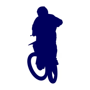 Samolepící dekorace SAMOLEPKA Motorka 018 levá motokros (23 - tmavě modrá) NA AUTO, NÁLEPKA, FÓLIE, POLEP, TUNING, VLASTNÍ TEXT, TISK, AUTOSAMOLEPKY.cz, POLEPY, OBRÁZEK, LOGO, SAMOLEPKY