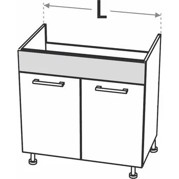 Kuchyňská skříňka Kuchyňská skříňka Duo XL DZ80 dřezová