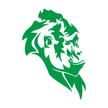 Samolepící dekorace Gorila 003 pravá (12 - zelená) SAMOLEPKA NA AUTO, NÁLEPKA, FÓLIE, POLEP, TUNING, VLASTNÍ TEXT, TISK, AUTOSAMOLEPKY.cz, POLEPY, OBRÁZEK, LOGO, 3D STICKERS