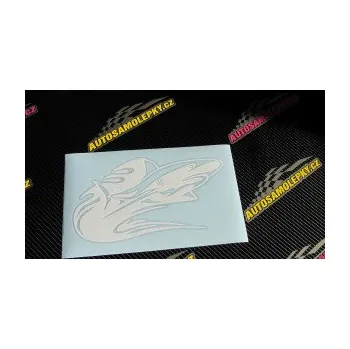 Samolepicí dekorace na vozidlo Animal flames 037 pravá žralok (17 - šedá) SAMOLEPKA NA AUTO, NÁLEPKA, FÓLIE, POLEP, TUNING, VLASTNÍ TEXT, TISK, AUTOSAMOLEPKY.cz, POLEPY, OBRÁZEK, LOGO, 3D STICKERS