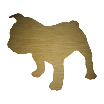 Polep vozidla SAMOLEPKA Pes 108 levá Francouzský buldoček (64 - škrábaný kov zlatý) NA AUTO, NÁLEPKA, FÓLIE, POLEP, TUNING, VLASTNÍ TEXT, TISK, AUTOSAMOLEPKY.cz, POLEPY, OBRÁZEK, LOGO, SAMOLEPKY