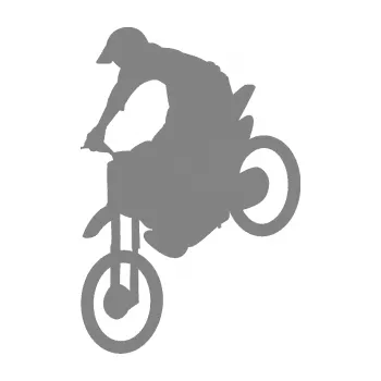 Samolepící dekorace SAMOLEPKA Motorka 016 levá motokros (17 - šedá) NA AUTO, NÁLEPKA, FÓLIE, POLEP, TUNING, VLASTNÍ TEXT, TISK, AUTOSAMOLEPKY.cz, POLEPY, OBRÁZEK, LOGO, SAMOLEPKY