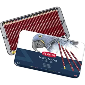 Kresba Sada 36 ks umělecký suchý pastel v tužce Derwent Pastel Pencils