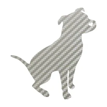 Samolepicí dekorace na vozidlo Pitbull 005 pravá (52 - 3D karbon stříbrný) SAMOLEPKA NA AUTO, NÁLEPKA, FÓLIE, POLEP, TUNING, VLASTNÍ TEXT, TISK, AUTOSAMOLEPKY.cz, POLEPY, OBRÁZEK, LOGO, 3D STICKERS