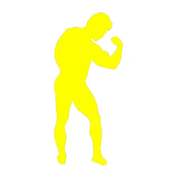 Polep vozidla Kulturista 005 pravá (05 - žlutá citron) SAMOLEPKA NA AUTO, NÁLEPKA, FÓLIE, POLEP, TUNING, VLASTNÍ TEXT, TISK, AUTOSAMOLEPKY.cz, POLEPY, OBRÁZEK, LOGO, 3D STICKERS