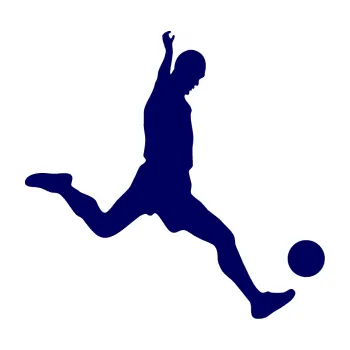 Samolepicí dekorace na vozidlo Fotbalista 023 pravá (23 - tmavě modrá) SAMOLEPKA NA AUTO, NÁLEPKA, FÓLIE, POLEP, TUNING, VLASTNÍ TEXT, TISK, AUTOSAMOLEPKY.cz, POLEPY, OBRÁZEK, LOGO, 3D STICKERS