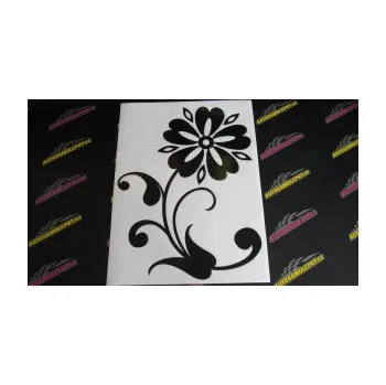 Samolepící dekorace Květina dekor 001 pravá (17 - šedá) SAMOLEPKA NA AUTO, NÁLEPKA, FÓLIE, POLEP, TUNING, VLASTNÍ TEXT, TISK, AUTOSAMOLEPKY.cz, POLEPY, OBRÁZEK, LOGO, 3D STICKERS