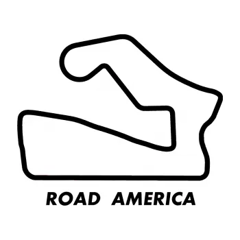 Samolepící dekorace SAMOLEPKA Okruh Road America (01 - černá) NA AUTO, NÁLEPKA, FÓLIE, POLEP, TUNING, VLASTNÍ TEXT, TISK, AUTOSAMOLEPKY.cz, POLEPY, OBRÁZEK, LOGO, SAMOLEPKY