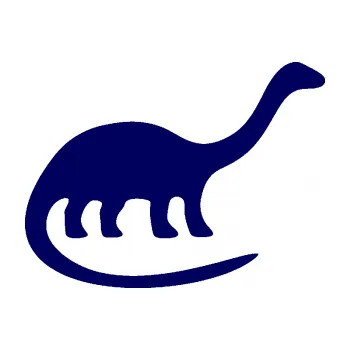 Samolepící dekorace SAMOLEPKA Brontosaurus 001 pravá (23 - tmavě modrá) NA AUTO, NÁLEPKA, FÓLIE, POLEP, TUNING, VLASTNÍ TEXT, TISK, AUTOSAMOLEPKY.cz, POLEPY, OBRÁZEK, LOGO, SAMOLEPKY