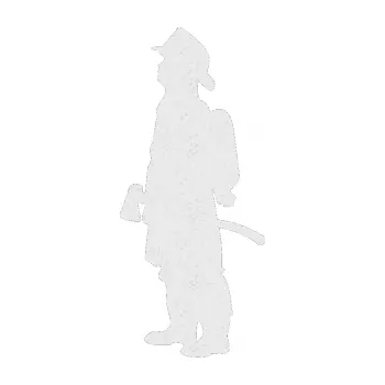 Samolepící dekorace SAMOLEPKA Hasič 002 levá (84 - Ultra Metalic bílá) NA AUTO, NÁLEPKA, FÓLIE, POLEP, TUNING, VLASTNÍ TEXT, TISK, AUTOSAMOLEPKY.cz, POLEPY, OBRÁZEK, LOGO, SAMOLEPKY