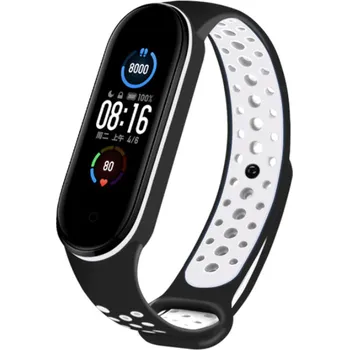 Chytré hodinky Fitness náramek M5 band se sportovním řemínkem Nike Watch: 4 Černá/Bílá