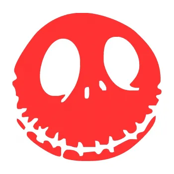 Samolepicí dekorace na vozidlo Halloween 009 pravá (02 - světle červená) SAMOLEPKA NA AUTO, NÁLEPKA, FÓLIE, POLEP, TUNING, VLASTNÍ TEXT, TISK, AUTOSAMOLEPKY.cz, POLEPY, OBRÁZEK, LOGO, 3D STICKERS