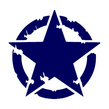 samolepka Hvězda US Army 003 narušená (23 - tmavě modrá) SAMOLEPKA NA AUTO, NÁLEPKA, FÓLIE, POLEP, TUNING, VLASTNÍ TEXT, TISK, AUTOSAMOLEPKY.cz, POLEPY, OBRÁZEK, LOGO, 3D STICKERS