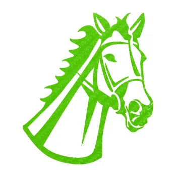 Samolepící dekorace SAMOLEPKA Kůň 044 pravá (58 - 3D karbon zelený kawasaki) NA AUTO, NÁLEPKA, FÓLIE, POLEP, TUNING, VLASTNÍ TEXT, TISK, AUTOSAMOLEPKY.cz, POLEPY, OBRÁZEK, LOGO, SAMOLEPKY