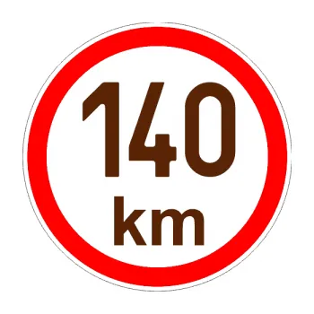 samolepka Maximální rychlost 140km - nejvyšší konstrukční rychlost (15 - hnědá) SAMOLEPKA NA AUTO, NÁLEPKA, FÓLIE, POLEP, TUNING, VLASTNÍ TEXT, TISK, AUTOSAMOLEPKY.cz, POLEPY, OBRÁZEK, LOGO, 3D STICKERS