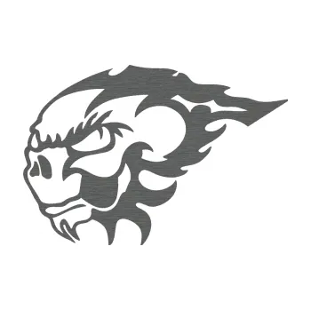 Samolepicí dekorace na vozidlo Glum levá (62 - škrábaný titan) SAMOLEPKA NA AUTO, NÁLEPKA, FÓLIE, POLEP, TUNING, VLASTNÍ TEXT, TISK, AUTOSAMOLEPKY.cz, POLEPY, OBRÁZEK, LOGO, 3D STICKERS