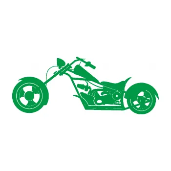 Samolepící dekorace SAMOLEPKA Motorka chopper 001 levá (12 - zelená) NA AUTO, NÁLEPKA, FÓLIE, POLEP, TUNING, VLASTNÍ TEXT, TISK, AUTOSAMOLEPKY.cz, POLEPY, OBRÁZEK, LOGO, SAMOLEPKY