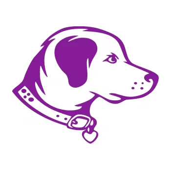 Polep vozidla Pes 058 pravá (14 - fialová) SAMOLEPKA NA AUTO, NÁLEPKA, FÓLIE, POLEP, TUNING, VLASTNÍ TEXT, TISK, AUTOSAMOLEPKY.cz, POLEPY, OBRÁZEK, LOGO, 3D STICKERS