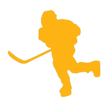 Samolepicí dekorace na vozidlo Hokejista 017 levá (21 - světle oranžová) SAMOLEPKA NA AUTO, NÁLEPKA, FÓLIE, POLEP, TUNING, VLASTNÍ TEXT, TISK, AUTOSAMOLEPKY.cz, POLEPY, OBRÁZEK, LOGO, 3D STICKERS