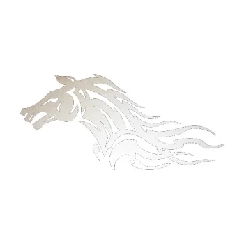 Samolepící dekorace SAMOLEPKA Kůň 078 levá (82 - odrazková reflexní bílá) NA AUTO, NÁLEPKA, FÓLIE, POLEP, TUNING, VLASTNÍ TEXT, TISK, AUTOSAMOLEPKY.cz, POLEPY, OBRÁZEK, LOGO, SAMOLEPKY