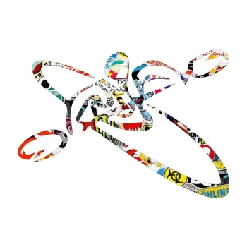 Polep vozidla SAMOLEPKA Kajakář 001 pravá (83 - Sticker bomb) NA AUTO, NÁLEPKA, FÓLIE, POLEP, TUNING, VLASTNÍ TEXT, TISK, AUTOSAMOLEPKY.cz, POLEPY, OBRÁZEK, LOGO, SAMOLEPKY