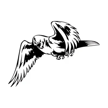 Samolepicí dekorace na vozidlo Predators 036 levá (01 - černá) SAMOLEPKA NA AUTO, NÁLEPKA, FÓLIE, POLEP, TUNING, VLASTNÍ TEXT, TISK, AUTOSAMOLEPKY.cz, POLEPY, OBRÁZEK, LOGO, 3D STICKERS