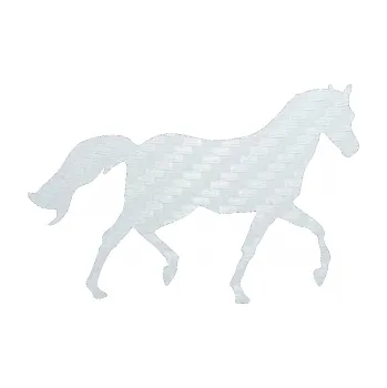 Samolepící dekorace Kůň 003 pravá (51 - 3D karbon bílý) SAMOLEPKA NA AUTO, NÁLEPKA, FÓLIE, POLEP, TUNING, VLASTNÍ TEXT, TISK, AUTOSAMOLEPKY.cz, POLEPY, OBRÁZEK, LOGO, 3D STICKERS