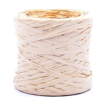 Stuha Barevné lýko- raffia krém - 1m