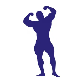 Polep vozidla Kulturista 003 pravá (22 - střední modrá) SAMOLEPKA NA AUTO, NÁLEPKA, FÓLIE, POLEP, TUNING, VLASTNÍ TEXT, TISK, AUTOSAMOLEPKY.cz, POLEPY, OBRÁZEK, LOGO, 3D STICKERS