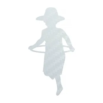 samolepka Hula Hop 001 levá dítě s obručí (51 - 3D karbon bílý) SAMOLEPKA NA AUTO, NÁLEPKA, FÓLIE, POLEP, TUNING, VLASTNÍ TEXT, TISK, AUTOSAMOLEPKY.cz, POLEPY, OBRÁZEK, LOGO, 3D STICKERS