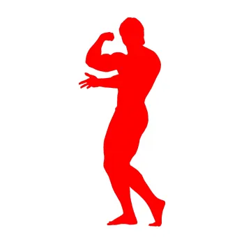 Polep vozidla Kulturista 001 levá (74 - Fluorescentní červená) SAMOLEPKA NA AUTO, NÁLEPKA, FÓLIE, POLEP, TUNING, VLASTNÍ TEXT, TISK, AUTOSAMOLEPKY.cz, POLEPY, OBRÁZEK, LOGO, 3D STICKERS