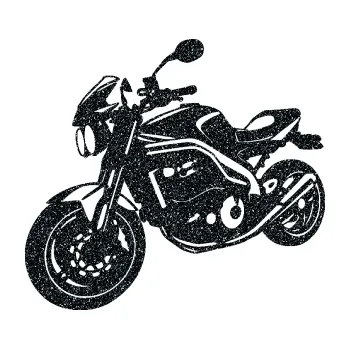 Polep vozidla SAMOLEPKA Motorka 055 levá (85 - Ultra Metalic černá) NA AUTO, NÁLEPKA, FÓLIE, POLEP, TUNING, VLASTNÍ TEXT, TISK, AUTOSAMOLEPKY.cz, POLEPY, OBRÁZEK, LOGO, SAMOLEPKY