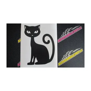 Samolepící dekorace Kočka 009 levá (17 - šedá) SAMOLEPKA NA AUTO, NÁLEPKA, FÓLIE, POLEP, TUNING, VLASTNÍ TEXT, TISK, AUTOSAMOLEPKY.cz, POLEPY, OBRÁZEK, LOGO, 3D STICKERS