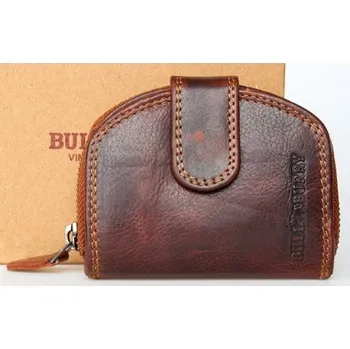 Peněženka Hnědá kapesní celá kožená peněženka Bull Burry s ochranou dat (RFID)