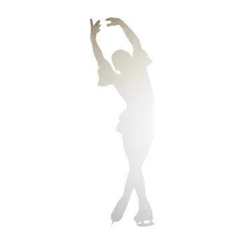 Polep vozidla SAMOLEPKA Krasobruslení 008 levá krasobruslařka (82 - odrazková reflexní bílá) NA AUTO, NÁLEPKA, FÓLIE, POLEP, TUNING, VLASTNÍ TEXT, TISK, AUTOSAMOLEPKY.cz, POLEPY, OBRÁZEK, LOGO, SAMOLEPKY