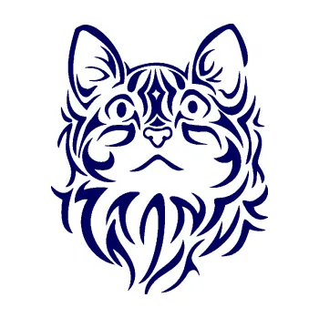 Samolepící dekorace SAMOLEPKA Kočka 017 (23 - tmavě modrá) NA AUTO, NÁLEPKA, FÓLIE, POLEP, TUNING, VLASTNÍ TEXT, TISK, AUTOSAMOLEPKY.cz, POLEPY, OBRÁZEK, LOGO, SAMOLEPKY