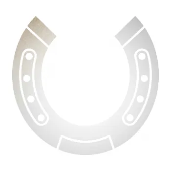 Samolepící dekorace SAMOLEPKA Koňská podkova 002 (82 - odrazková reflexní bílá) NA AUTO, NÁLEPKA, FÓLIE, POLEP, TUNING, VLASTNÍ TEXT, TISK, AUTOSAMOLEPKY.cz, POLEPY, OBRÁZEK, LOGO, SAMOLEPKY