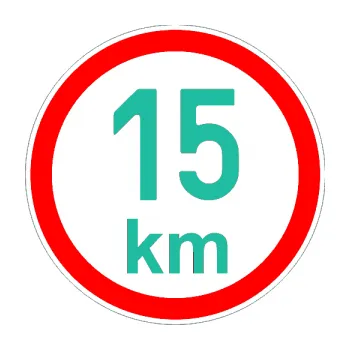 samolepka Maximální rychlost 15km - nejvyšší konstrukční rychlost (25 - tyrkysová) SAMOLEPKA NA AUTO, NÁLEPKA, FÓLIE, POLEP, TUNING, VLASTNÍ TEXT, TISK, AUTOSAMOLEPKY.cz, POLEPY, OBRÁZEK, LOGO, 3D STICKERS