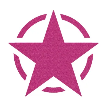 samolepka Hvězda US Army 001 (90 - Ultra Metalic růžová) SAMOLEPKA NA AUTO, NÁLEPKA, FÓLIE, POLEP, TUNING, VLASTNÍ TEXT, TISK, AUTOSAMOLEPKY.cz, POLEPY, OBRÁZEK, LOGO, 3D STICKERS