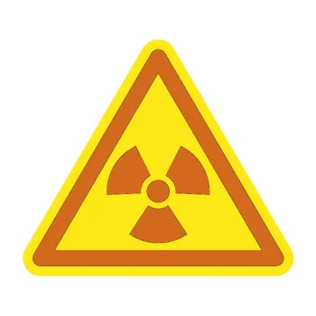 samolepka Radioactive barevný trojúhelník (26 - oříšková) SAMOLEPKA NA AUTO, NÁLEPKA, FÓLIE, POLEP, TUNING, VLASTNÍ TEXT, TISK, AUTOSAMOLEPKY.cz, POLEPY, OBRÁZEK, LOGO, 3D STICKERS