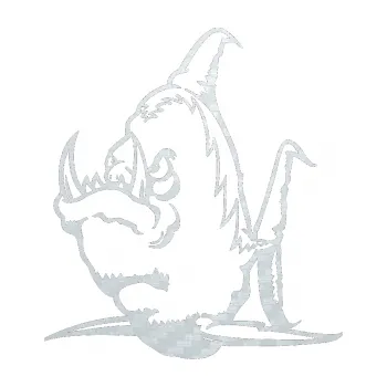 Polep vozidla SAMOLEPKA Ryba zubatá levá piraňa (51 - 3D karbon bílý) NA AUTO, NÁLEPKA, FÓLIE, POLEP, TUNING, VLASTNÍ TEXT, TISK, AUTOSAMOLEPKY.cz, POLEPY, OBRÁZEK, LOGO, SAMOLEPKY