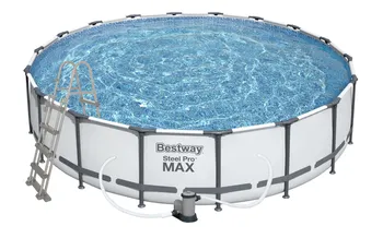 Bazén Bestway Steel Pro Frame 56462 5,49 x 1,22 m + kartušová filtrace, schůdky, plachta, podklad