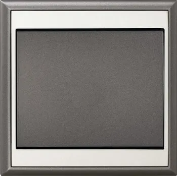 vypínač a zásuvka Vypínač E2 5001114361951 Lune ř.6 antracit/stříbrný