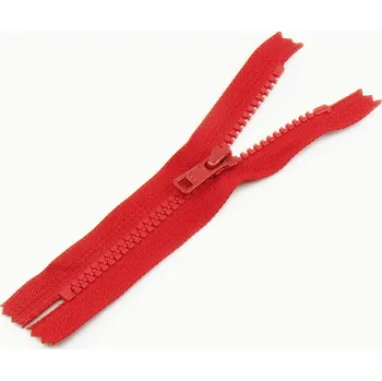 Zip YKK Zip kostěný nedělitelný VISLON® 18cm červená