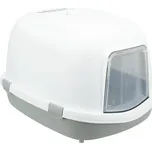 Trixie Toaleta Primo XXL krytá, 56 x 47 x 71cm, šedá/bílá