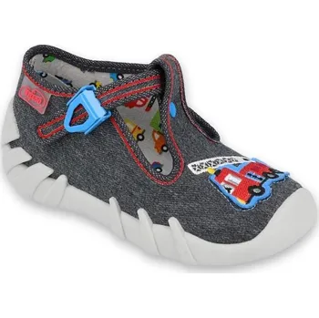 Chlapecké bačkory Bačkůrky / papučky Befado 110P384 s hasičským autem velikost: 21